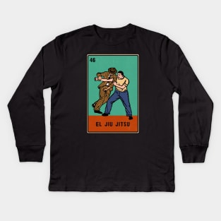 Vintage Jiu Jitsu Loteria Kids Long Sleeve T-Shirt